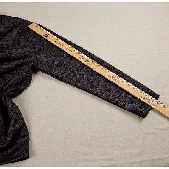 Eddie Bauer Pullover Men XL Charcoal Gray 1/4 Zip Active Performance Run Hike - Picture 11 of 12